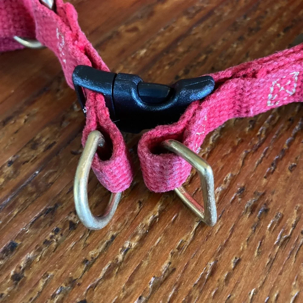 Found My Animal Dog Harness, Red, 100% Cotton, Size Medium, Made in the USA